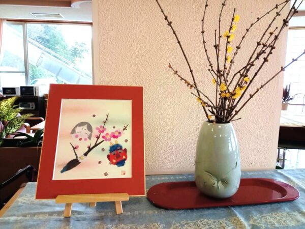 入居者様の色紙アート作品（第二ケアハウス南紀）