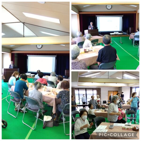 １０月華カフェ開店いたしました。介護老人保健施設成華苑　施設長　島田尚登医師による～認知症　最後の一歩～